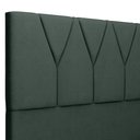 Ver imagem 7 de Cabeceira Cama Box Quenn 160 Cm Aurora W01 Linho Verde Musgo - Lyam Decor