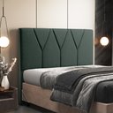 Ver imagem 2 de Cabeceira Cama Box Quenn 160 Cm Aurora W01 Linho Verde Musgo - Lyam Decor