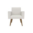 Ver imagem 3 de Kit Sófa 2 Lugares e 2 Poltronas para Sala de Estar Recepção Branco