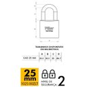 Ver imagem 2 de Kit 10 Cadeado 25mm - Piller