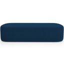 Ver imagem 4 de Cabeceira Cama Box Casal 195cm Lanna com Puff Recamier Doha W01 Suede Azul Marinho - Lyam Decor