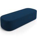 Ver imagem 2 de Cabeceira Cama Box Casal 195cm Lanna com Puff Recamier Doha W01 Suede Azul Marinho - Lyam Decor