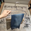 Ver imagem 3 de 50 Cabides Transparentes Triplos para Calças Loja Closet Guarda Roupas Cinquetti