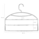 Ver imagem 4 de 50 Cabides Transparentes Triplos para Calças Loja Closet Guarda Roupas Cinquetti