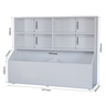 Organizador de Brinquedos Estante Armário para Berçário Sala de Jogos e Quarto de Bebê - 5
