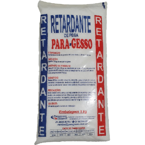Retardante Granulado para Gesso de 1kg - Colamill