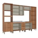 Ver imagem 4 de Kit Cozinha 8 Peças 240cm em MDF Princess Yescasa Freijó e Sálvia