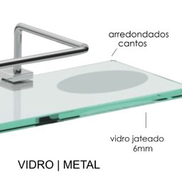 Porta Shampoo Triplo Organizador de Banheiro Troia Suporte Prata 1054tr - 3