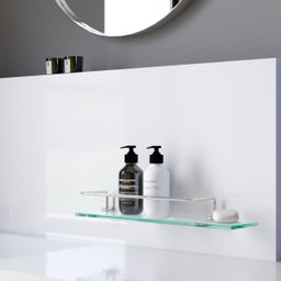 Porta Shampoo Triplo Organizador de Banheiro Troia Suporte Prata 1054tr - 2