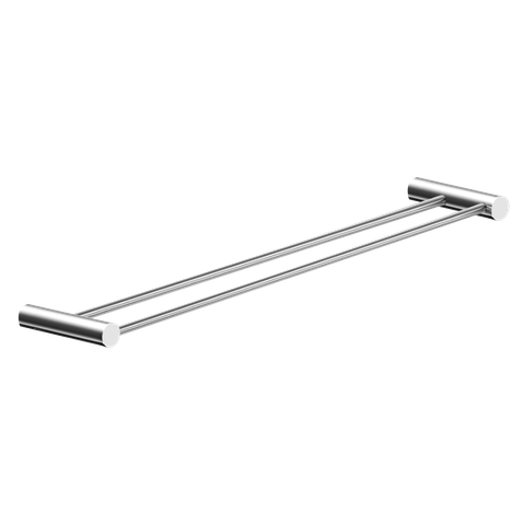 Toalheiro Duplo para Banheiro Alto Brilho Orion Grego Metal 60cm