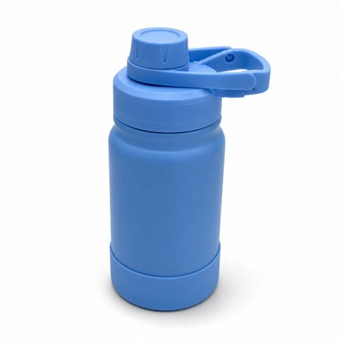 Garrafa Térmica Ms-966 350ml Capa Protetora Silicone:Azul Royal