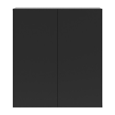 Armário Lavanderia Com 2 Portas Multimóveis Preto