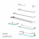 Ver imagem 7 de Kit de Acessórios para Banheiro Troia 5 Peças Prata Polido 2110tr