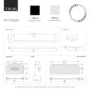 Ver imagem 6 de Kit de Acessórios para Banheiro Troia 5 Peças Prata Polido 2110tr