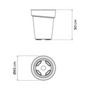 Ver imagem 3 de Vaso Alto para Plantas Grandes Tramontina Gipsy 90cm Polieti