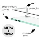 Ver imagem 3 de Porta Shampoo Proteção Organizador de Banheiro Orion Suporte Prata 1051or.prpl