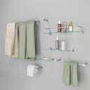 Ver imagem 6 de Porta Shampoo Proteção Organizador de Banheiro Orion Suporte Prata 1051or.prpl