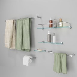 Porta Shampoo Proteção Organizador de Banheiro Orion Suporte Prata 1051or.prpl - 6