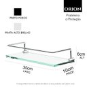 Ver imagem 5 de Porta Shampoo Proteção Organizador de Banheiro Orion Suporte Prata 1051or.prpl