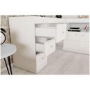 Ver imagem 4 de Mesa Computador Pc Job Canto 2 Portas 100 Bp Caemmun Branco