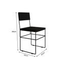 Ver imagem 5 de Mesa Jantar Industrial Trama 1,40x0,80m Amêndoa com 4 Cadeiras Estofadas Vitória Preta