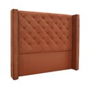 Ver imagem 1 de Cabeceira Cama Box King 195 Cm Vicenza Veludo S04 Cor Cobre