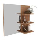 Ver imagem 1 de Espelheira para Banheiro 60cm Multimóveis CR10088 Amêndoa