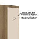 Ver imagem 4 de Guarda Roupa de Canto Reto Modulado 1 Porta 90cm Veneza Luciane Móveis