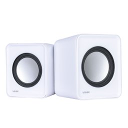 Caixa de Som 2.0 Usb 5v 2x 1w com Controlador de Volume Branca - Vs-01b - 1