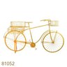 Bicicleta Amarela Decorativa Metal Oldway 101X184X57Cm - 1