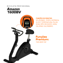 Ver imagem 3 de Bicicleta Vertical Profissional Athletic 1600bv Suporta 150kg 8 Níveis Disco de Inércia 7kg