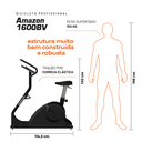 Ver imagem 2 de Bicicleta Vertical Profissional Athletic 1600bv Suporta 150kg 8 Níveis Disco de Inércia 7kg