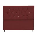 Ver imagem 1 de Cabeceira Estofada Cama Box Solteirão 100 Cm Suede Nina Cor:bordô