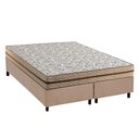 Ver imagem 1 de Cama Box Queen: Colchão Molas Ensacadas Paropas Basic + Base Crc Suede Clean (158x198)