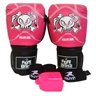Kit Muay Thai Boxe Luva Bandagens Bucal 14 Oz Fight Brasil Killer Girl - 1