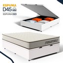 Ver imagem 5 de Cama Box Baú Casal com Colchão de Espuma D45 Double Comfort 138x188x62cm