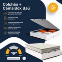 Ver imagem 7 de Cama Box Baú Casal com Colchão de Espuma D45 Double Comfort 138x188x62cm