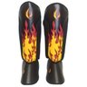 Caneleira Para Muay Thai Protetor Canela Fight Brasil Modelo Fogo - 1
