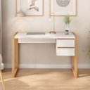 Ver imagem 2 de Escrivaninha para Escritório 2 Gav 120 Cm Belinda Branco Freijó Idimex