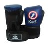 Luva Para Muay Thai Boxe Infantil Fight Brasil 4 Oz Kids Azul - 3