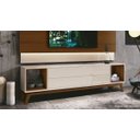 Ver imagem 2 de Rack para TV Delux 180cm Off White com Natural - Móveisaqui