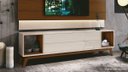 Ver imagem 2 de Rack para TV Delux 180cm Off White com Natural - Móveisaqui