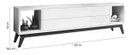 Ver imagem 5 de Rack para TV Delux 2.2 Off White com Natural - Móveisaqui