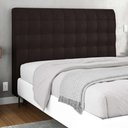 Ver imagem 2 de Cabeceira Cama Box Casal Queen Size Ciara 160cm Botonê com Frame Sintético Marrom - Desk Design