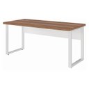 Ver mais imagens de Mesa Escritório Pé Quadro 1,70x0,70m s/Gavetas Nogal Sevilha/Branco 34301