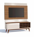 Ver imagem 1 de Rack com Painel Classic Ad 1.4 Freijó com Off White - Imcal Móveis