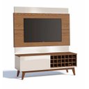 Ver imagem 1 de Rack com Painel Classic Ad 1.4 Freijó com Off White - Imcal Móveis