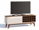 Ver imagem 6 de Rack com Painel Classic Ad 1.4 Freijó com Off White - Imcal Móveis