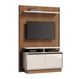 Home Theater Fit Freijó com Off White - Imcal Móveis - 1
