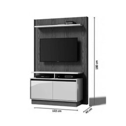 Home Theater Fit Freijó com Off White - Imcal Móveis - 4